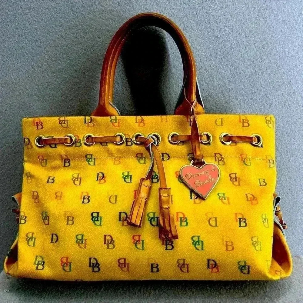Dooney and Bourke Y2K tassel, rainbow, handbag, signature, retro, purse